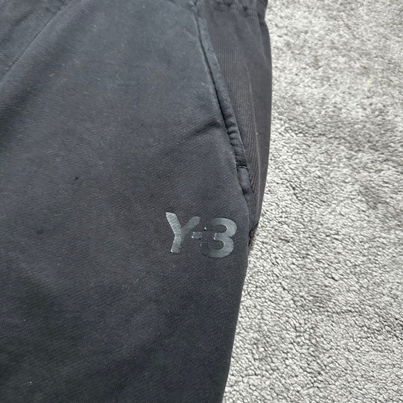 Y-3 Adidas Yohji Yamamoto Sweatpants Mens S Black Joggers FJ0357 Tapered - Picture 2 of 15